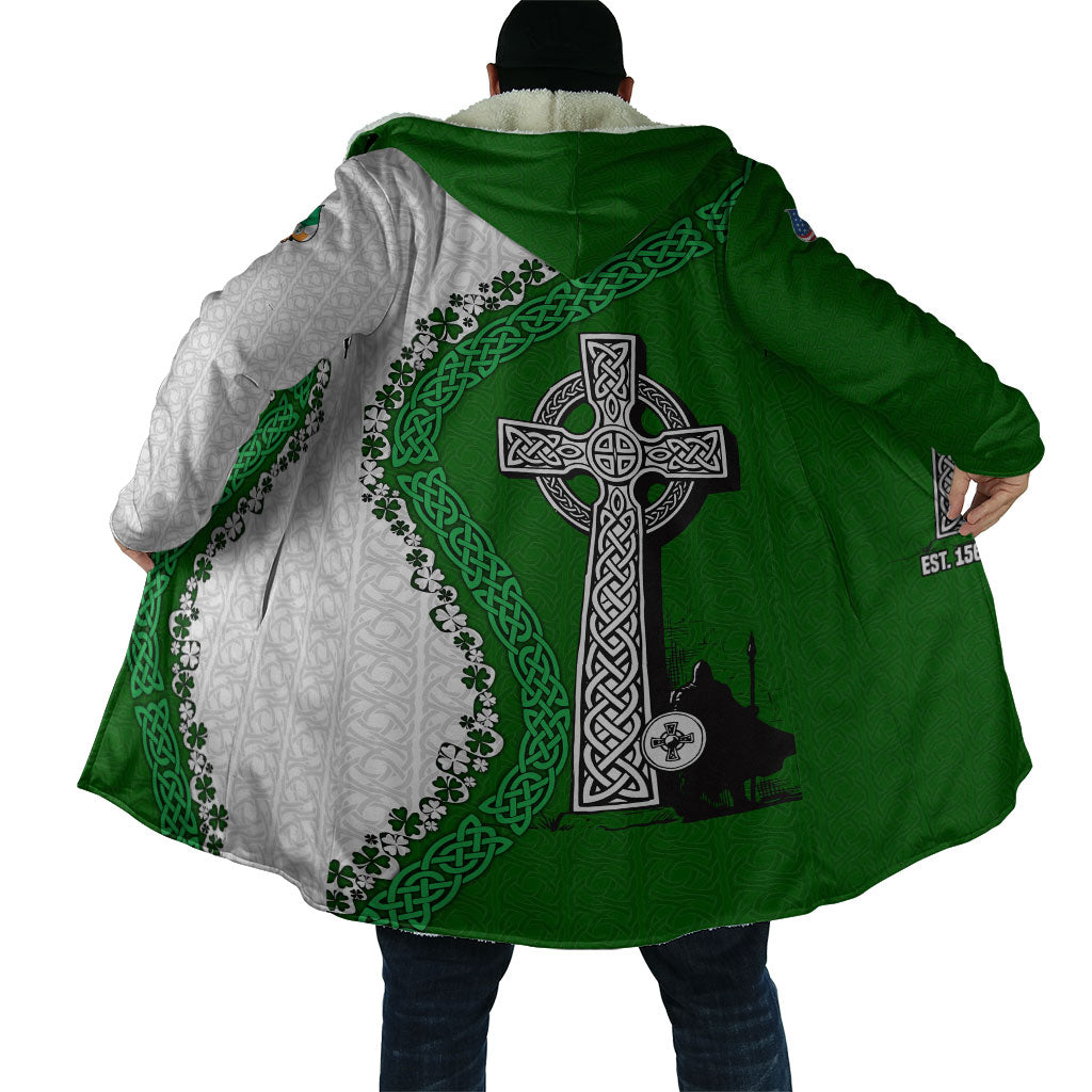 Ancient Order Of Hibernians Cloak Celtic Cross Irish American Flag Heritage