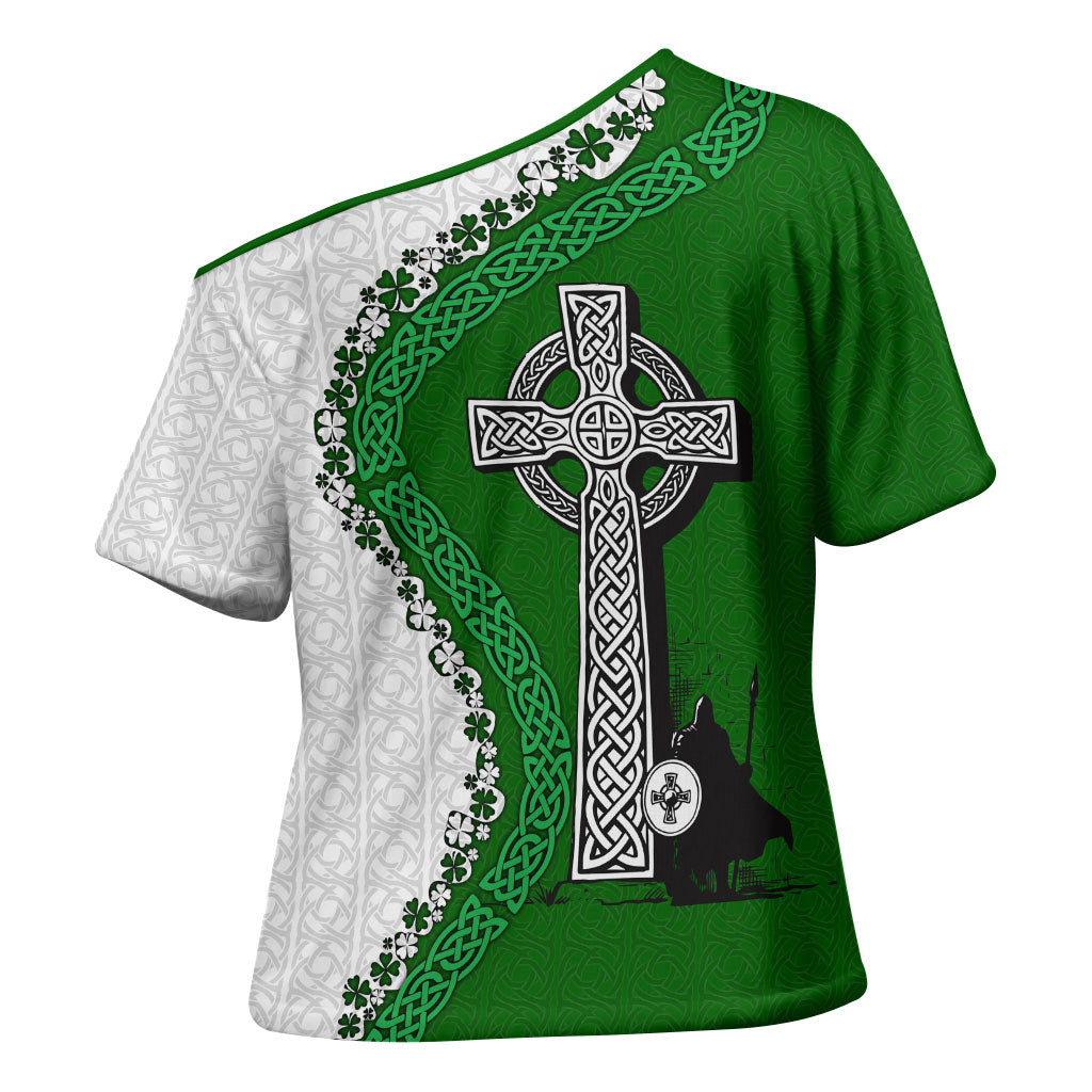 Ancient Order Of Hibernians Cross Shoulder Shirt Celtic Cross Irish American Flag Heritage