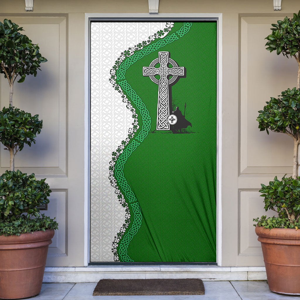 Ancient Order Of Hibernians Door Cover Celtic Cross Irish American Flag Heritage