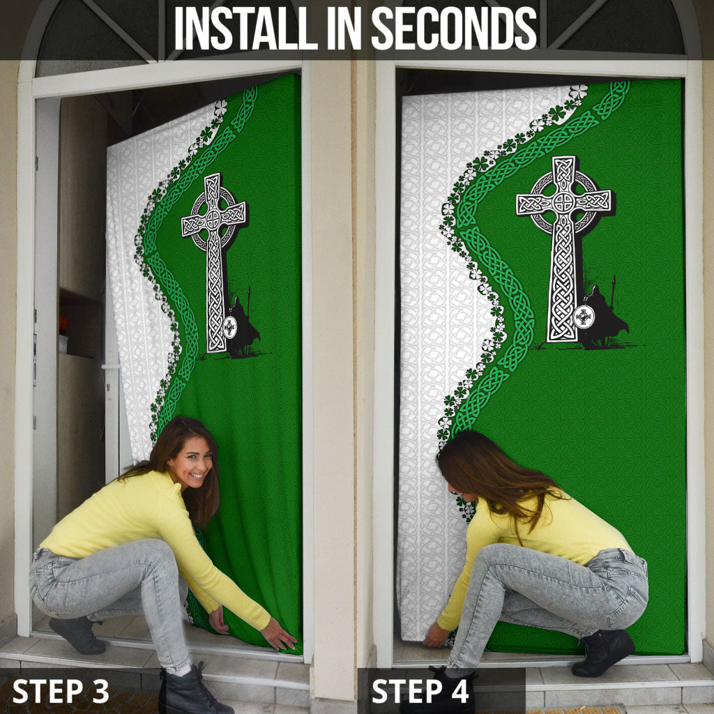 Ancient Order Of Hibernians Door Cover Celtic Cross Irish American Flag Heritage
