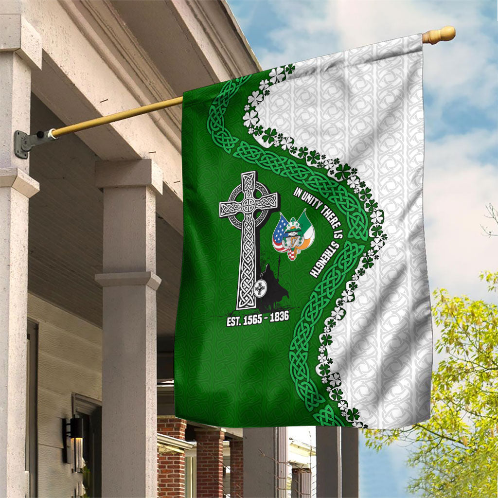 Ancient Order Of Hibernians Garden Flag Celtic Cross Irish American Flag Heritage