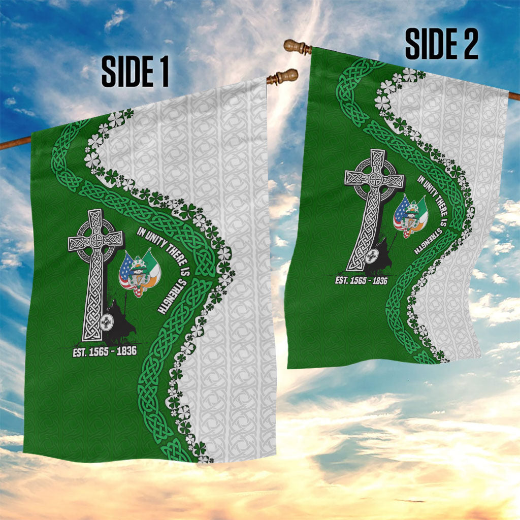 Ancient Order Of Hibernians Garden Flag Celtic Cross Irish American Flag Heritage