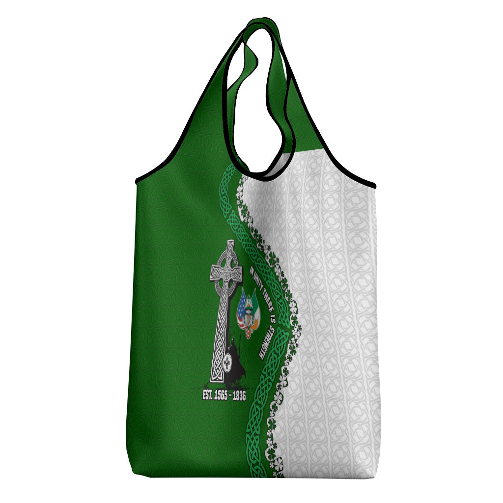 Ancient Order Of Hibernians Grocery Bag Celtic Cross Irish American Flag Heritage