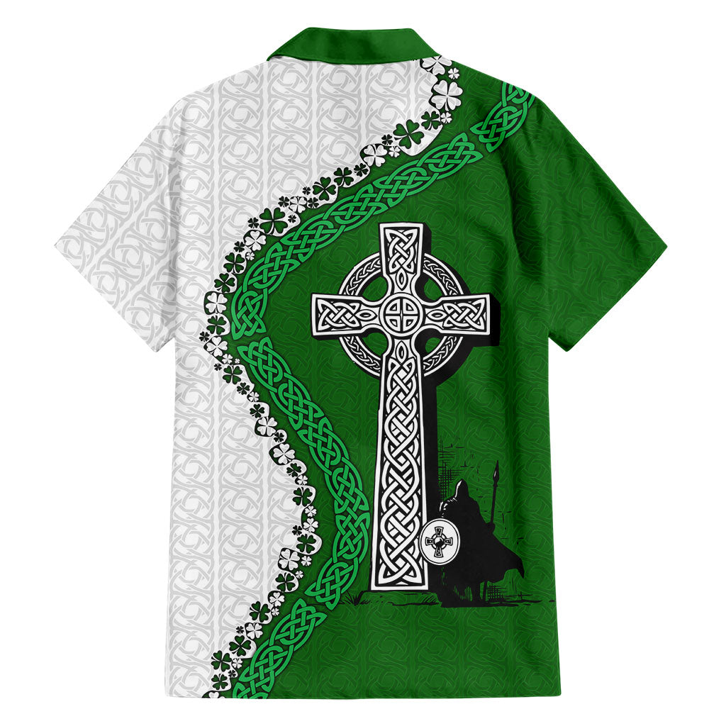 Ancient Order Of Hibernians Hawaiian Shirt Celtic Cross Irish American Flag Heritage