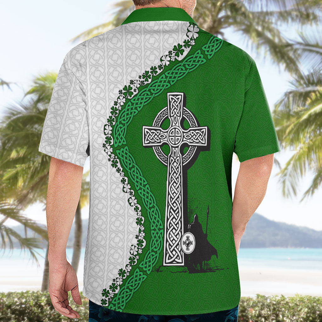 Ancient Order Of Hibernians Hawaiian Shirt Celtic Cross Irish American Flag Heritage