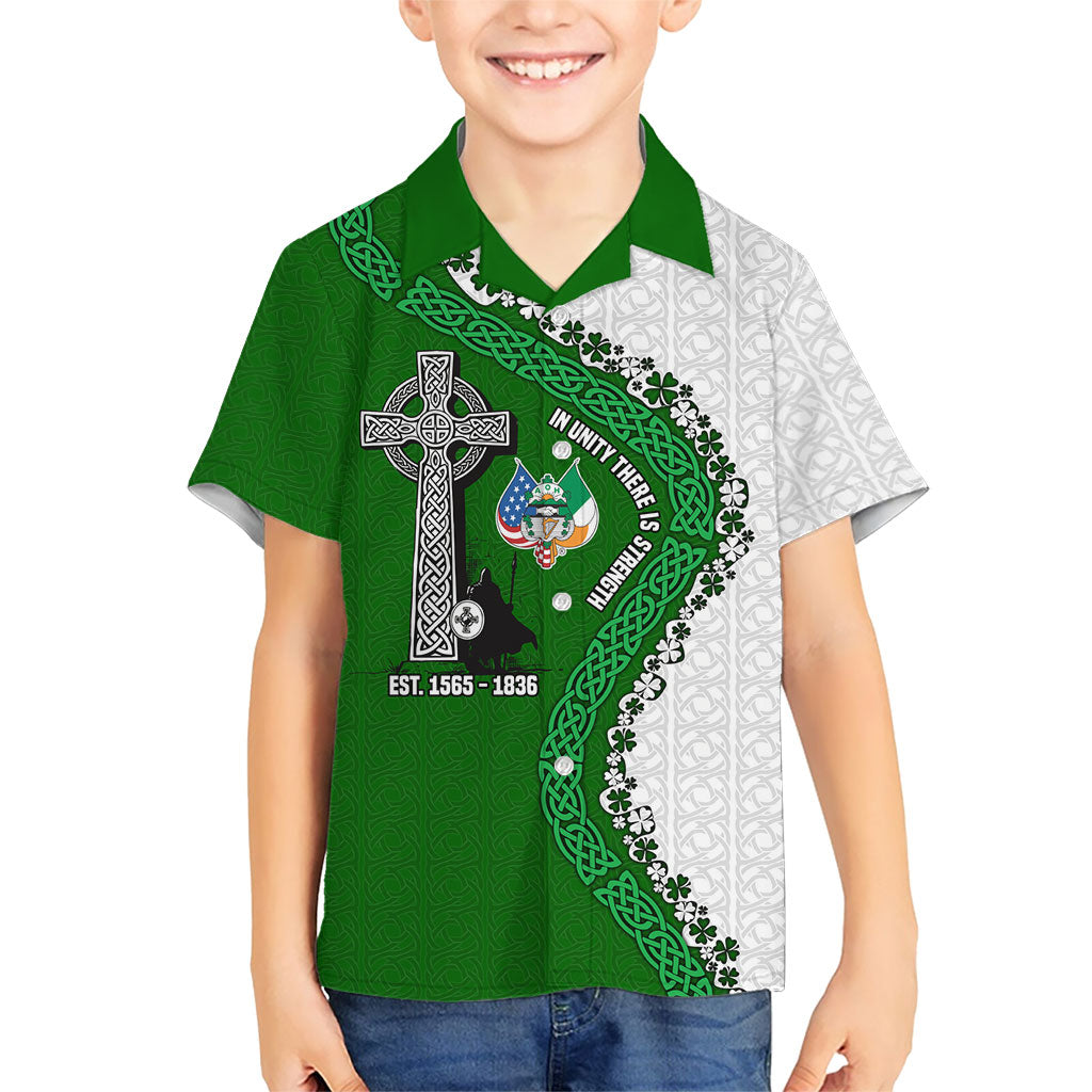 Ancient Order Of Hibernians Hawaiian Shirt Celtic Cross Irish American Flag Heritage