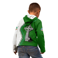 Ancient Order Of Hibernians Kid Hoodie Celtic Cross Irish American Flag Heritage