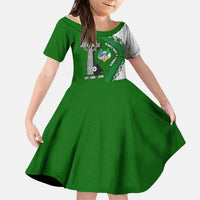 Ancient Order Of Hibernians Kid Short Sleeve Dress Celtic Cross Irish American Flag Heritage