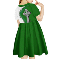 Ancient Order Of Hibernians Kid Short Sleeve Dress Celtic Cross Irish American Flag Heritage