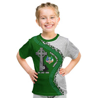 Ancient Order Of Hibernians Kid T Shirt Celtic Cross Irish American Flag Heritage