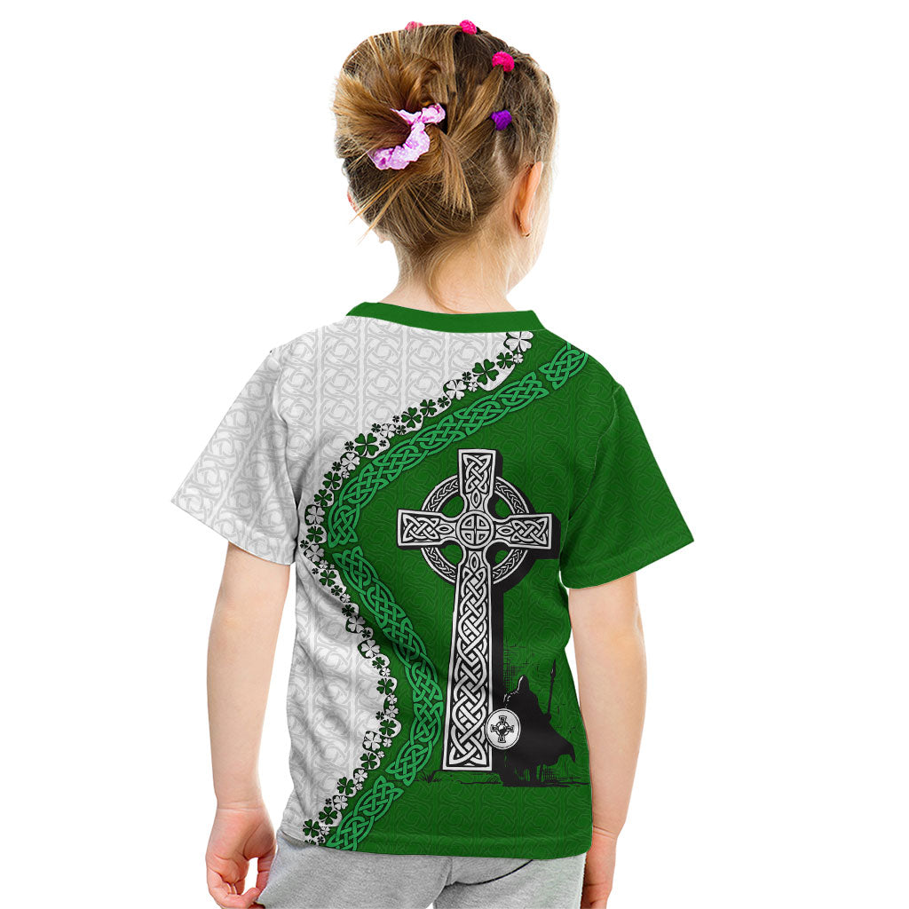 Ancient Order Of Hibernians Kid T Shirt Celtic Cross Irish American Flag Heritage