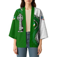 Ancient Order Of Hibernians Kimono Celtic Cross Irish American Flag Heritage