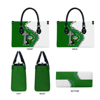 Ancient Order Of Hibernians Leather Bag Celtic Cross Irish American Flag Heritage