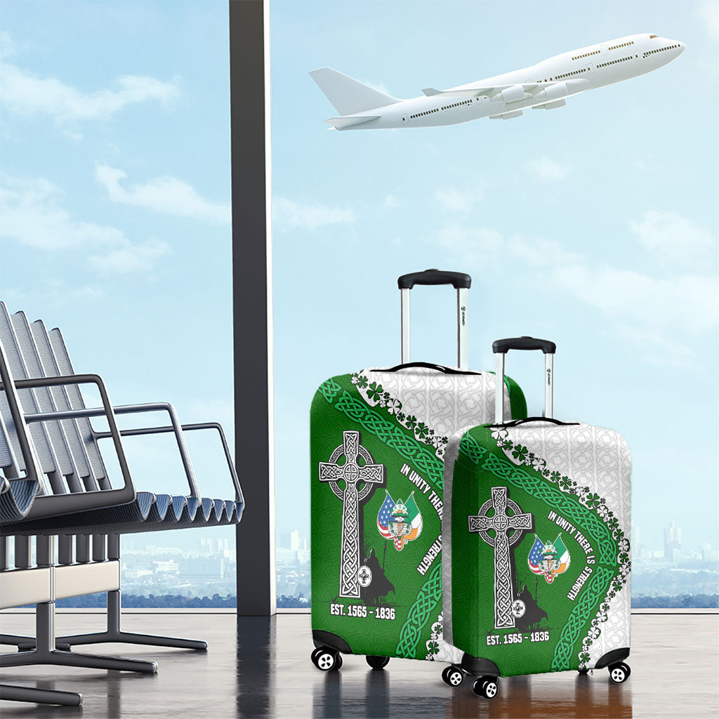Ancient Order Of Hibernians Luggage Cover Celtic Cross Irish American Flag Heritage