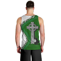 Ancient Order Of Hibernians Men Tank Top Celtic Cross Irish American Flag Heritage