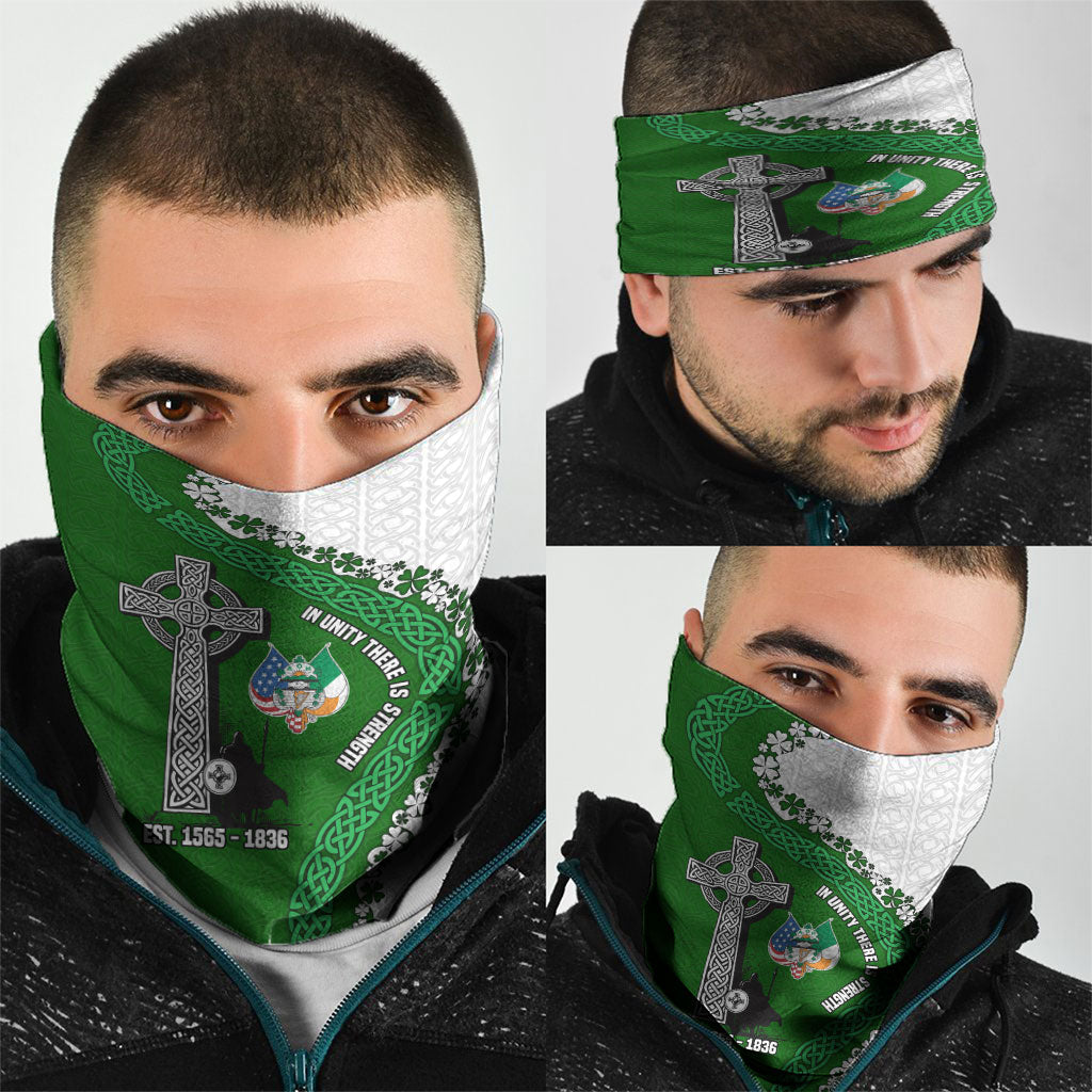 Ancient Order Of Hibernians Neck Gaiter Celtic Cross Irish American Flag Heritage