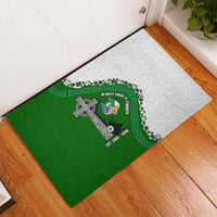 Ancient Order Of Hibernians Rubber Doormat Celtic Cross Irish American Flag Heritage