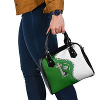 Ancient Order Of Hibernians Shoulder Handbag Celtic Cross Irish American Flag Heritage