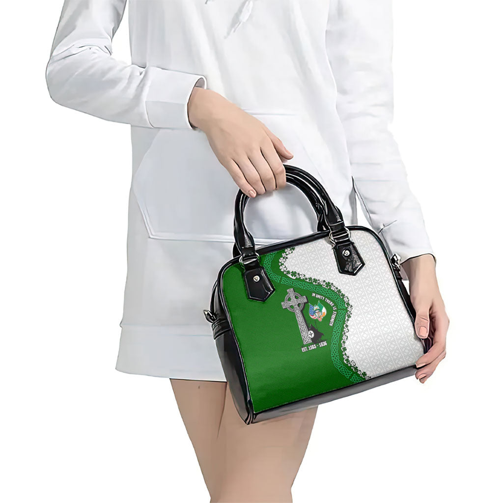 Ancient Order Of Hibernians Shoulder Handbag Celtic Cross Irish American Flag Heritage
