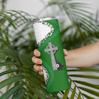 Ancient Order Of Hibernians Skinny Tumbler Celtic Cross Irish American Flag Heritage