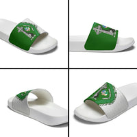 Ancient Order Of Hibernians Slide Sandals Celtic Cross Irish American Flag Heritage