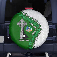 Ancient Order Of Hibernians Spare Tire Cover Celtic Cross Irish American Flag Heritage