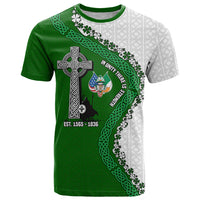 Ancient Order Of Hibernians T Shirt Celtic Cross Irish American Flag Heritage