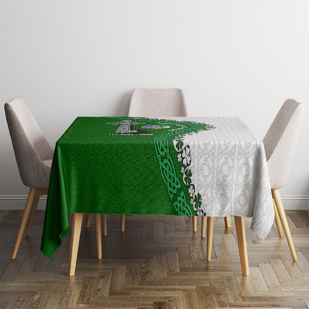 Ancient Order Of Hibernians Tablecloth Celtic Cross Irish American Flag Heritage