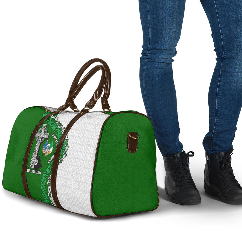Ancient Order Of Hibernians Travel Bag Celtic Cross Irish American Flag Heritage