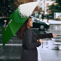 Ancient Order Of Hibernians Umbrella Celtic Cross Irish American Flag Heritage