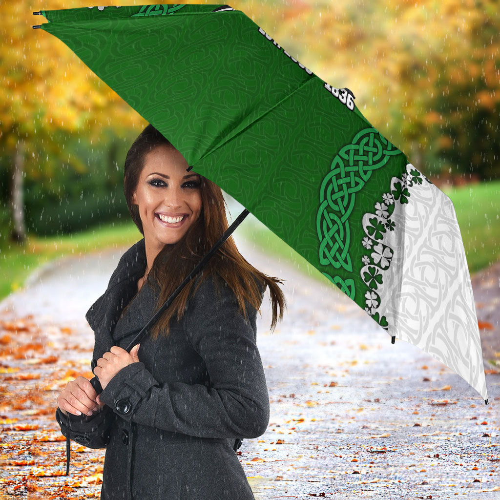 Ancient Order Of Hibernians Umbrella Celtic Cross Irish American Flag Heritage
