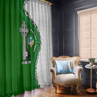 Ancient Order Of Hibernians Window Curtain Celtic Cross Irish American Flag Heritage
