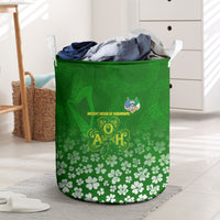 Ancient Order Of Hibernians Laundry Basket Irish Celtic Knotwork - Shamrock Harp