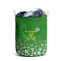 Ancient Order Of Hibernians Laundry Basket Irish Celtic Knotwork - Shamrock Harp