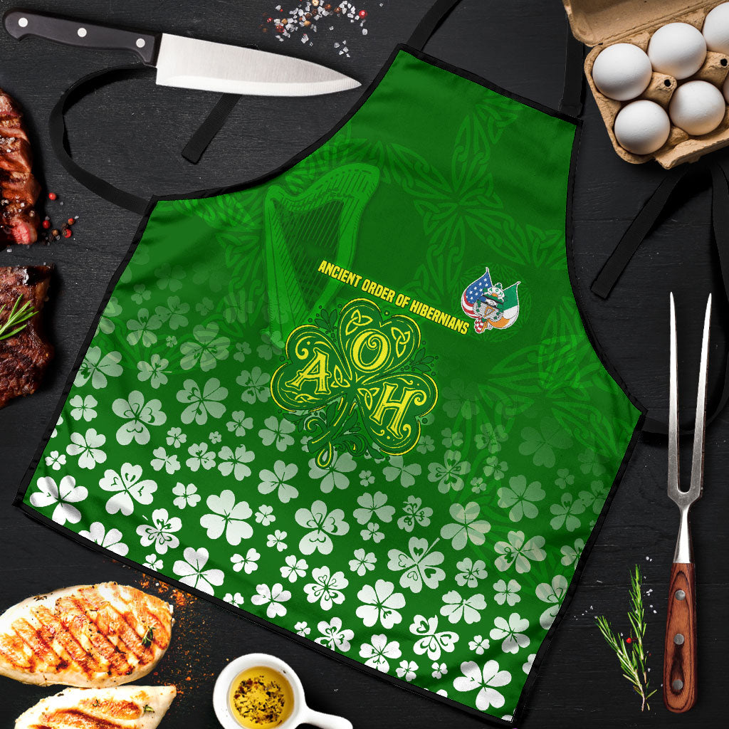 Ancient Order Of Hibernians Apron Irish Celtic Knotwork - Shamrock Harp