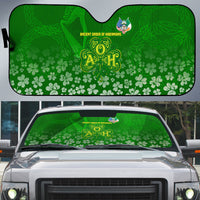 Ancient Order Of Hibernians Auto Sun Shade Irish Celtic Knotwork - Shamrock Harp
