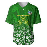 Ancient Order Of Hibernians Baseball Jersey Irish Celtic Knotwork - Shamrock Harp