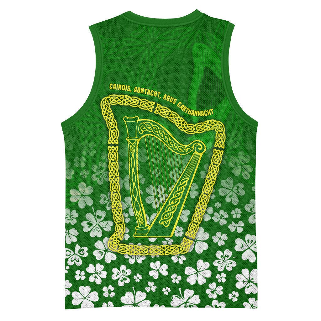 Ancient Order Of Hibernians Basketball Jersey Irish Celtic Knotwork - Shamrock Harp