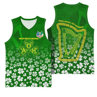 Ancient Order Of Hibernians Basketball Jersey Irish Celtic Knotwork - Shamrock Harp