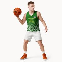 Ancient Order Of Hibernians Basketball Jersey Irish Celtic Knotwork - Shamrock Harp