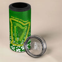 Ancient Order Of Hibernians 4 in 1 Can Cooler Tumbler Irish Celtic Knotwork - Shamrock Harp
