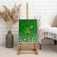 Ancient Order Of Hibernians Canvas Wall Art Irish Celtic Knotwork - Shamrock Harp