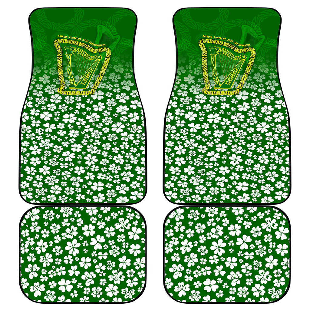 Ancient Order Of Hibernians Car Mats Irish Celtic Knotwork - Shamrock Harp