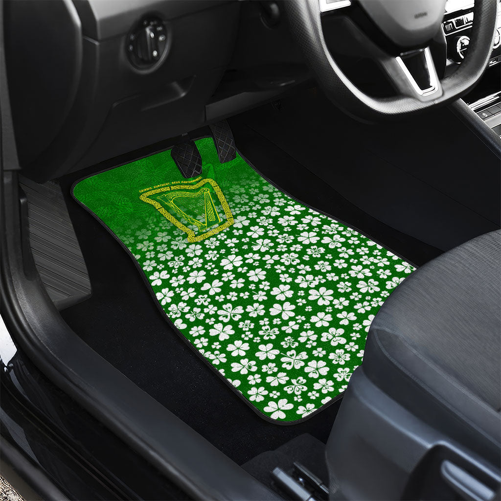 Ancient Order Of Hibernians Car Mats Irish Celtic Knotwork - Shamrock Harp