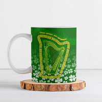 Ancient Order Of Hibernians Ceramic Mug Irish Celtic Knotwork - Shamrock Harp