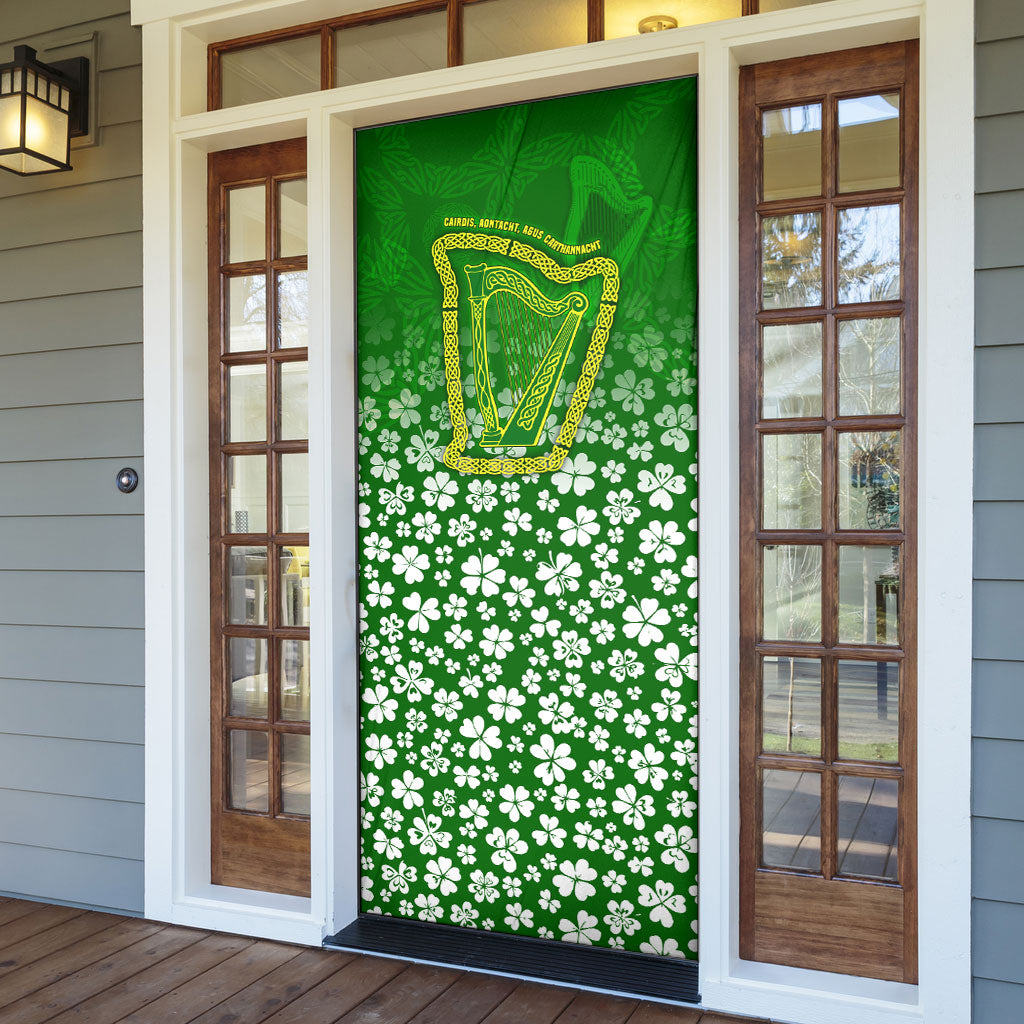 Ancient Order Of Hibernians Door Cover Irish Celtic Knotwork - Shamrock Harp