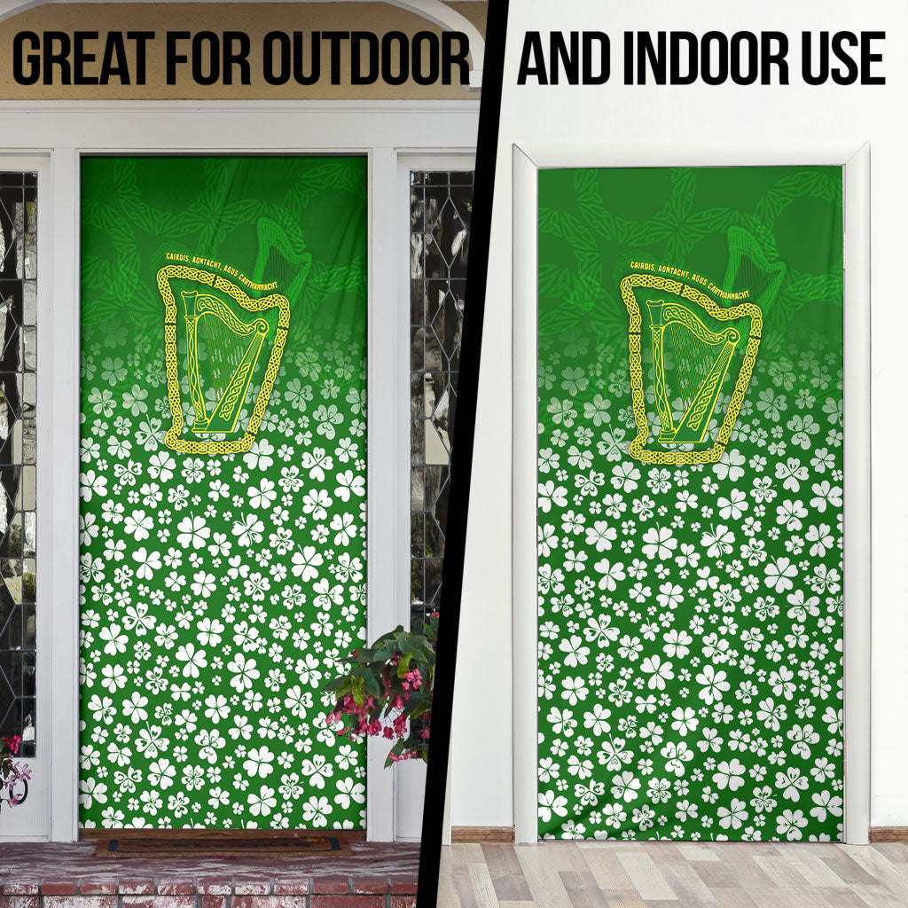 Ancient Order Of Hibernians Door Cover Irish Celtic Knotwork - Shamrock Harp