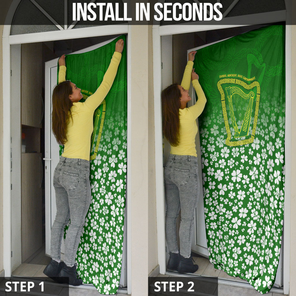 Ancient Order Of Hibernians Door Cover Irish Celtic Knotwork - Shamrock Harp