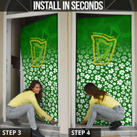 Ancient Order Of Hibernians Door Cover Irish Celtic Knotwork - Shamrock Harp