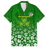 Ancient Order Of Hibernians Hawaiian Shirt Irish Celtic Knotwork - Shamrock Harp
